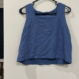 Automet blue tank top- large
